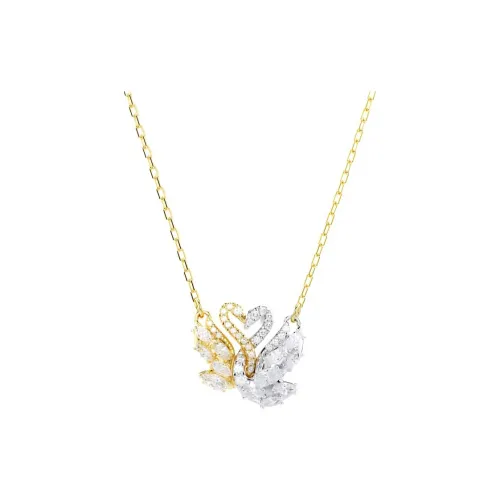 Swarovski Synthetic Cubic Zirconia Necklaces Women's Gold/Silver