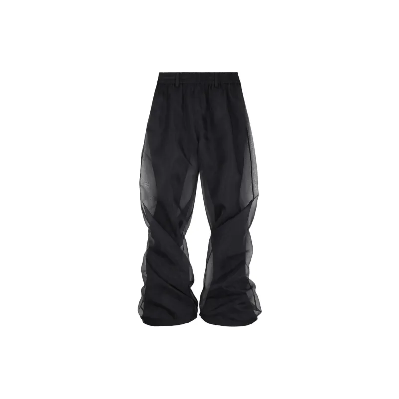 WE11DONE Casual Pants Unisex Black-1