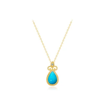 IL&CO. 18K Gold, Diamond, Turquoise Necklaces Women's