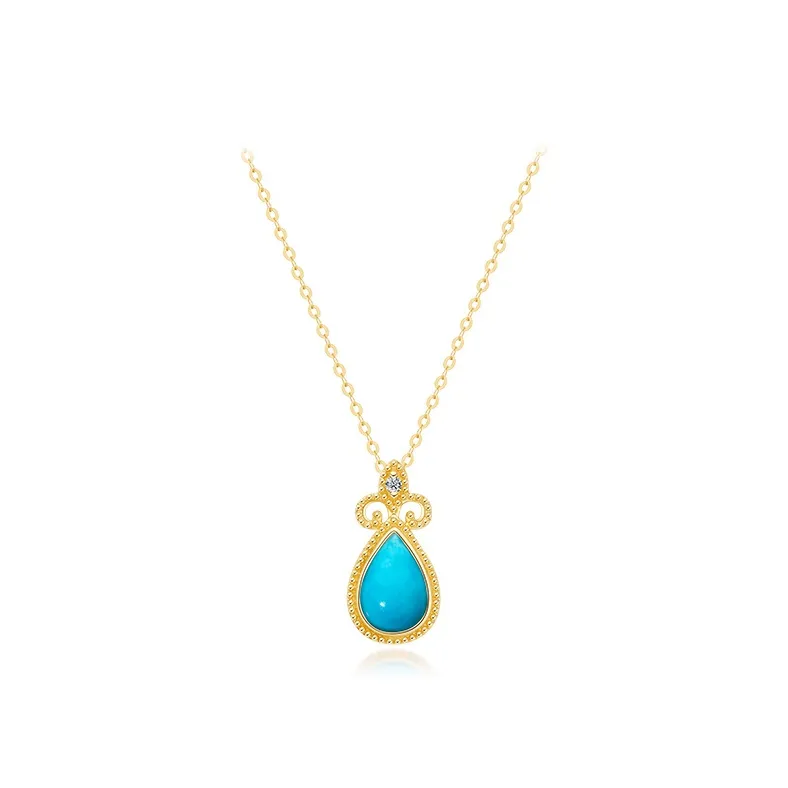 IL&CO. 18K Gold, Diamond, Turquoise Necklaces Women's-0
