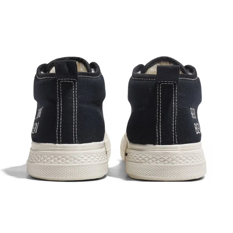 RENBEN Durable Warm High-Top Canvas Shoes Women's-4