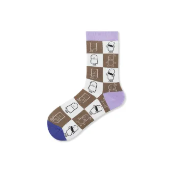 Montecto&Capsule Mid Calf Socks Unisex Violet