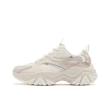 QIAODAN Bianco Shoes Cushioning Abrasion Resistant Breathable Low Top Casual Shoes Women's Ecru