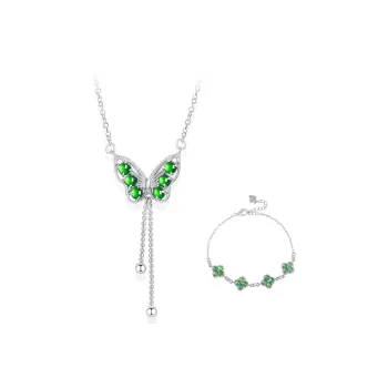 Long Fu Ice Glutinous Jadeite Necklaces Women's