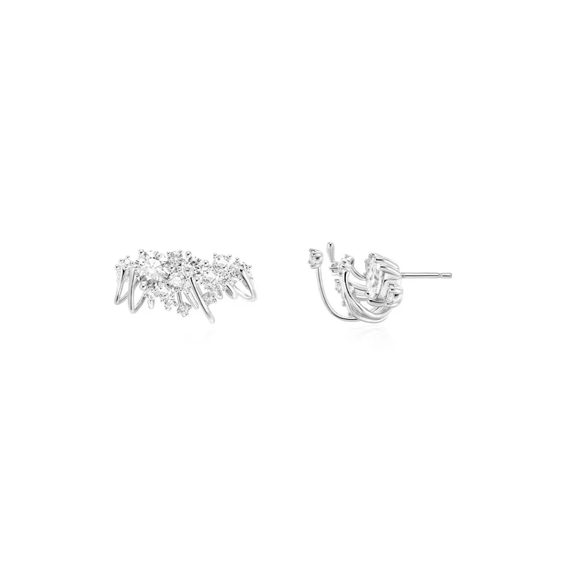 BOONEE ALUS White Gold Plated Copper Earrings Women's-0