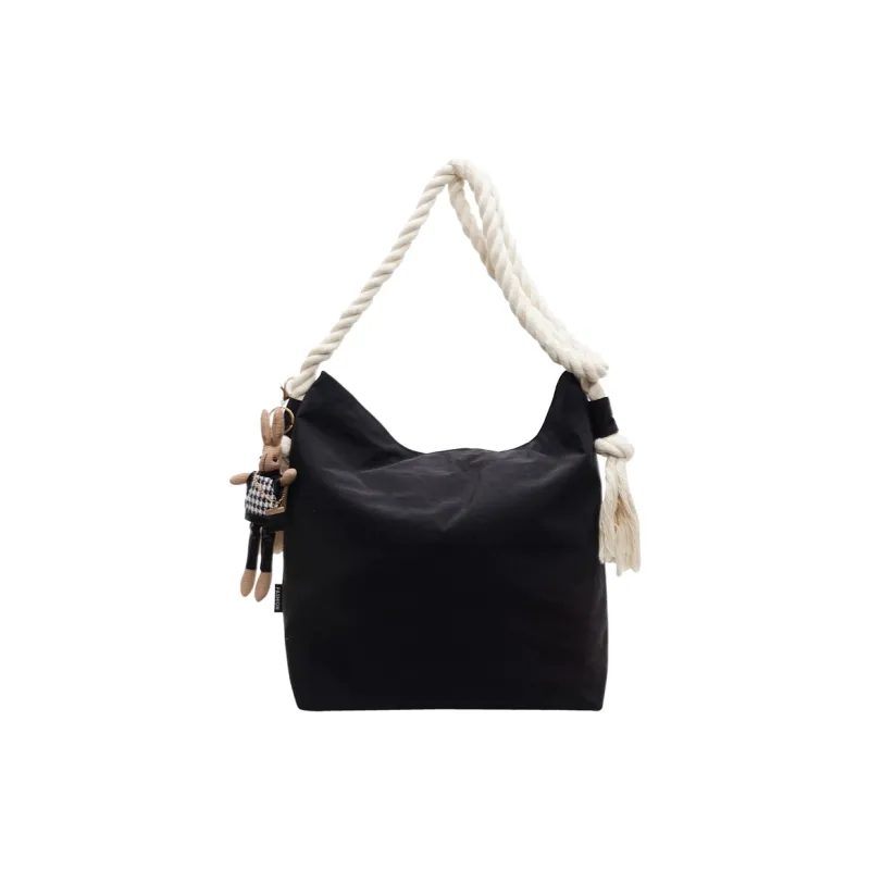 GOBLIN SHARKS 1759 Fabric Shoulder Bag Regular Women's Ecru/Khaki/Black-12