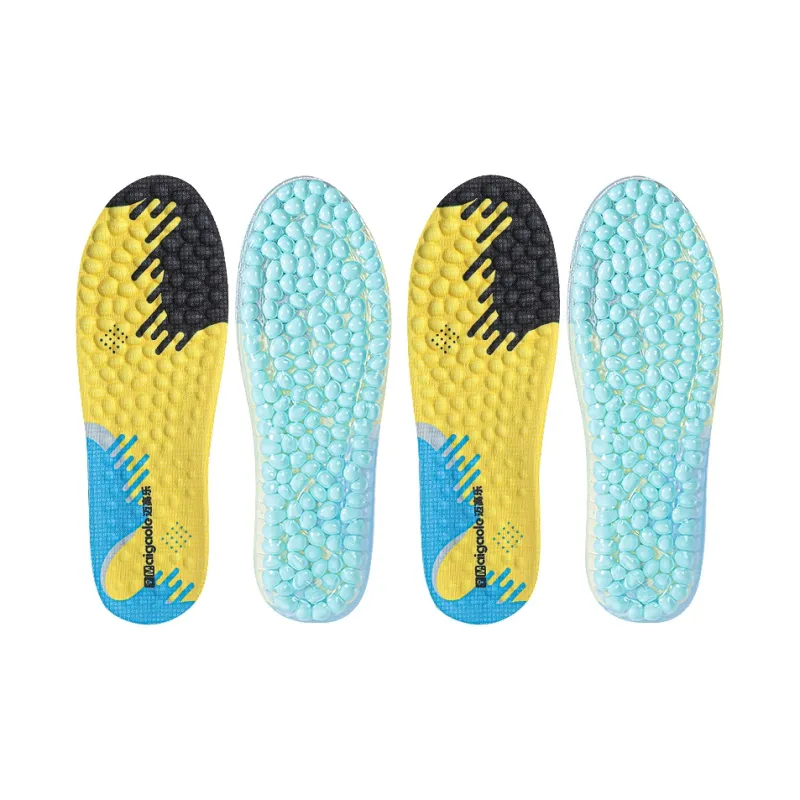 Maigaole Large Popcorn Kernels+GEL+Woven Fabric Insoles Unisex-4
