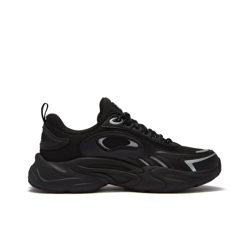FILA FUSION Gravitation Slip-Resistant Low-Top Casual Shoes Men's Black Gray-1