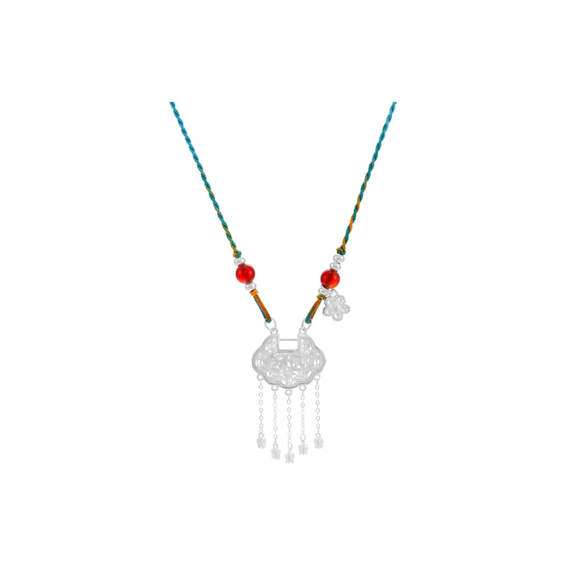 CLARKIA FLOWER S 990 Silver Necklaces Women's-0