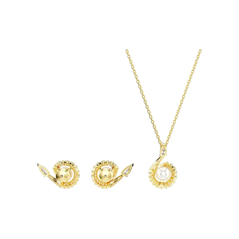 Swarovski SNAKE Synthetic Cubic Zirconia Necklaces Women's Gold-2