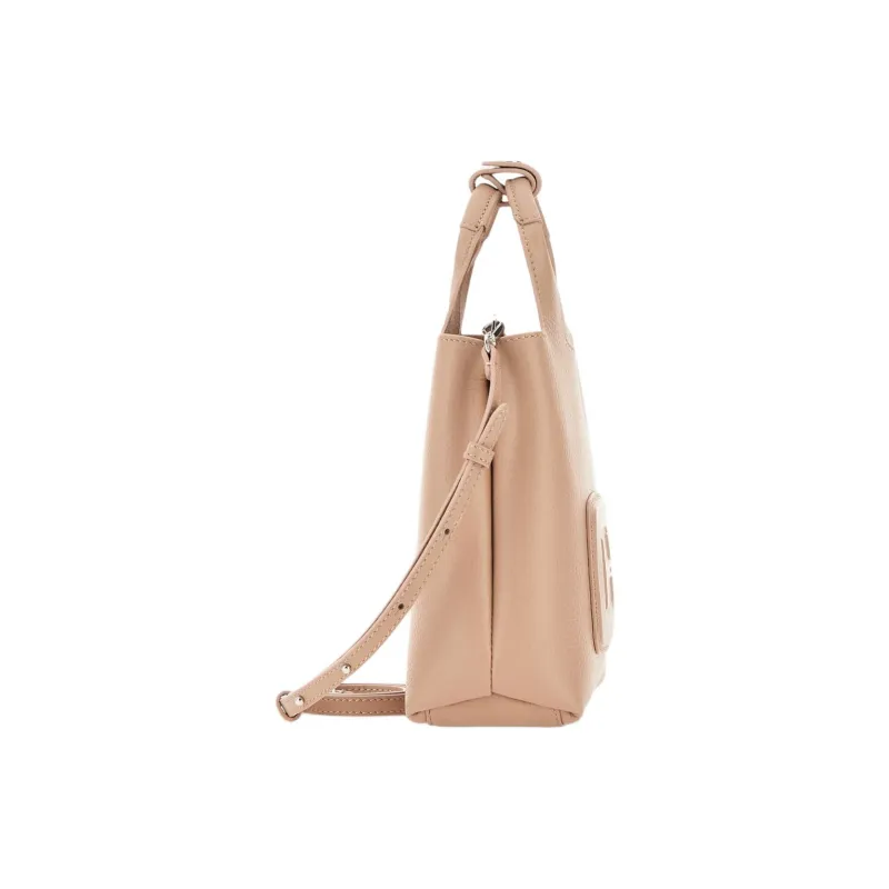 HOGAN Logo Embossed H Bag Mini Shopping Bag-2