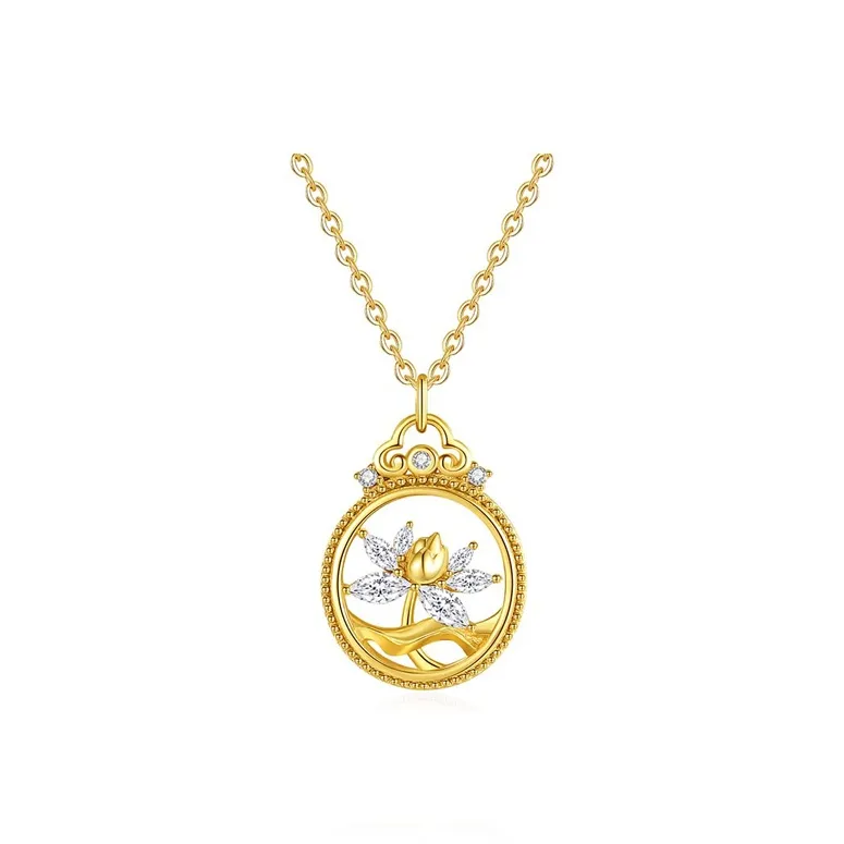 IS YOU S925 Silver Zircon Necklaces Women's-0
