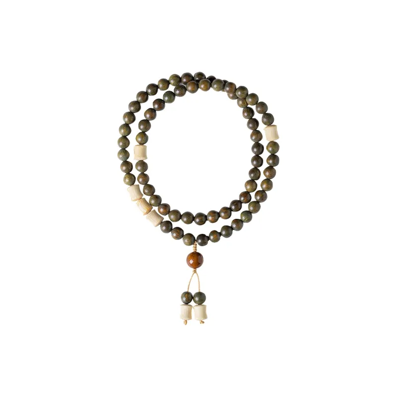 Blooming Petals Green Sandalwood Bracelets Unisex-0