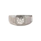 Baby's Breath Men's Ring 1 Carat