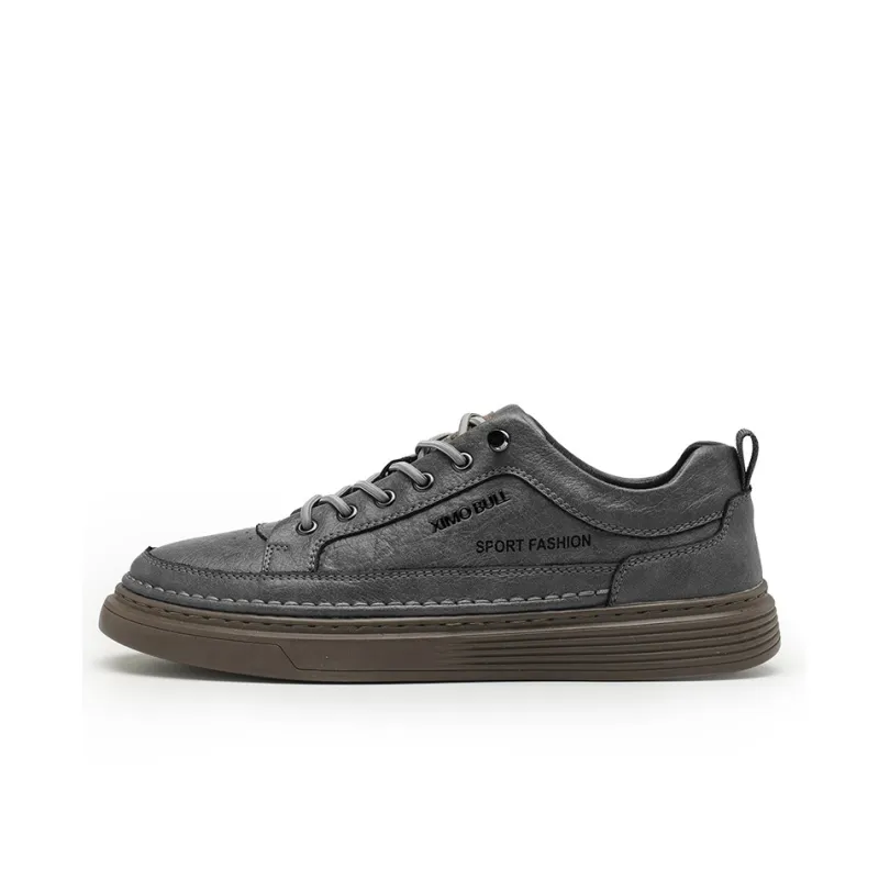 XIMO BULL Abrasion-Resistant Slip-Resistant Low-Top Skateboard Shoes Men's-3