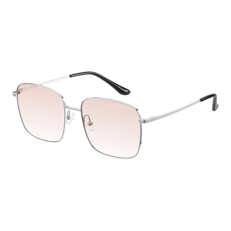 MUJOSH To The Series Of Things Plate Frame Β Titanium Square Sun Protection Sunglasses With Small Face Frame Unisex-8