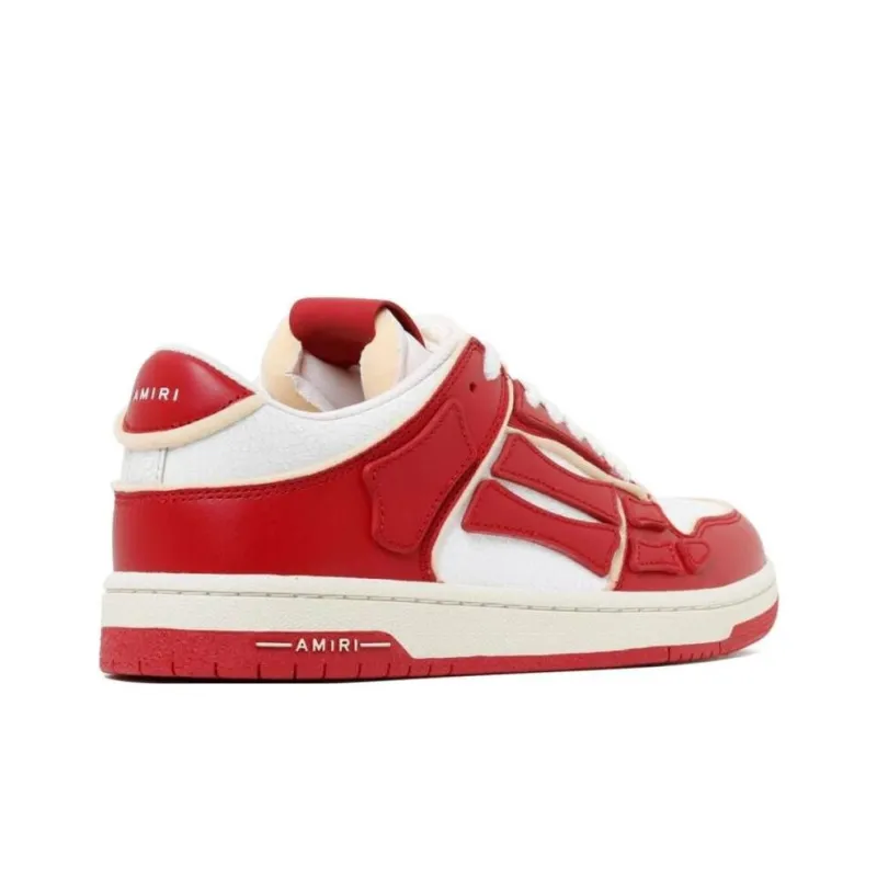 AMIRI Collegiate Skel Low Top Skateboard Shoes Men's Red-3