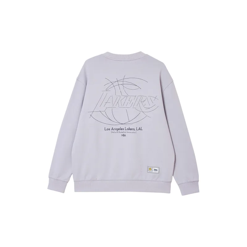 JACK JONES· x NBA Sweatshirt Men's Gray Purple-1