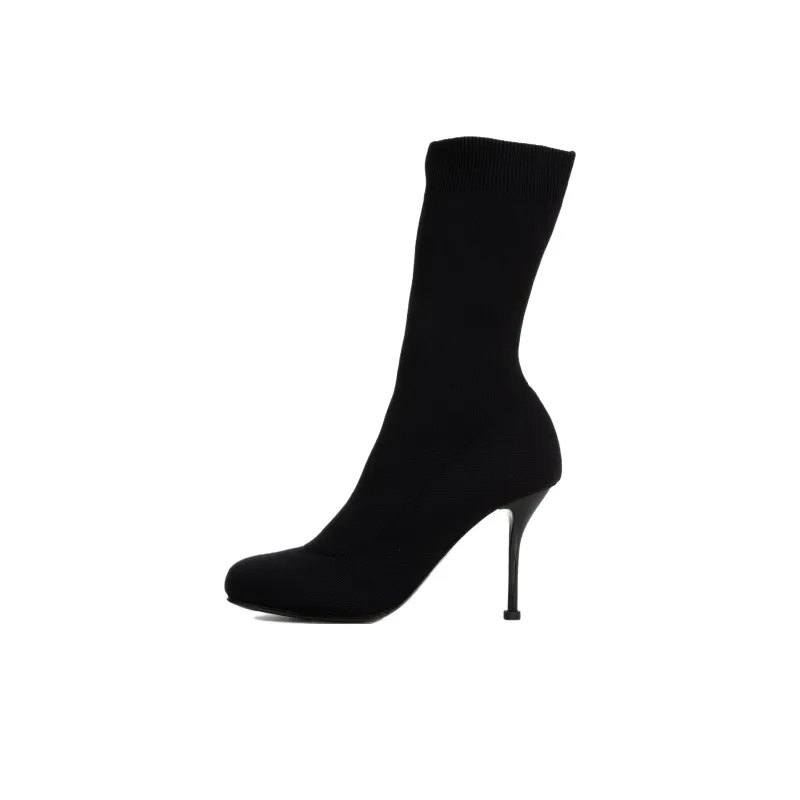 Alexander McQueen Knit 90mm Boots-0