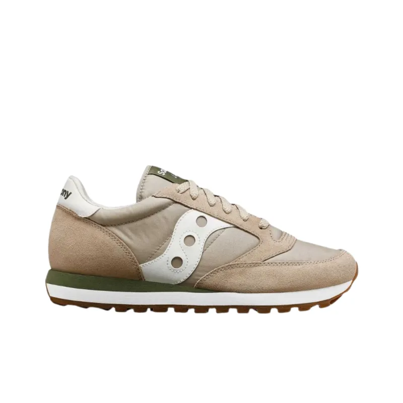 Saucony Jazz Original Anti-Slip Wear-Resistant Low-Top Casual Running Shoes Men's Light Umber-1