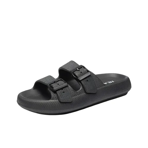 HLA Rubber Sole Quiet Slide Slippers Men's