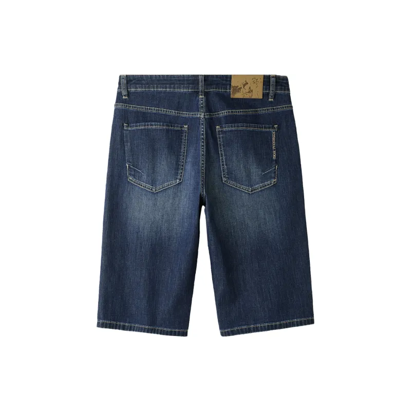 HLA Shorts Men's Denim Blue Transition Color Dark-1