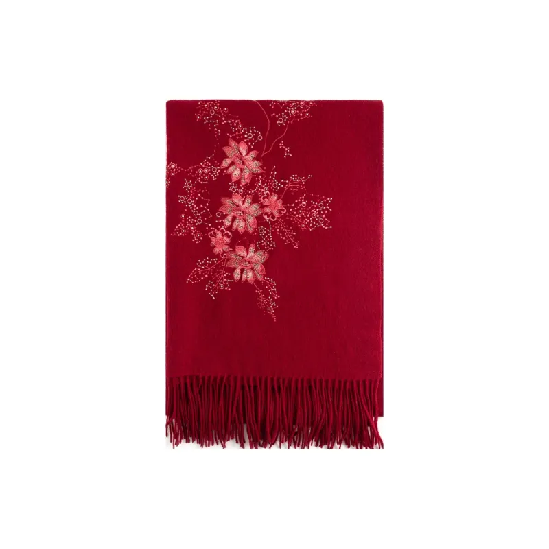 Shanghai Story Sheep Wool Knit Scarves Women's-13