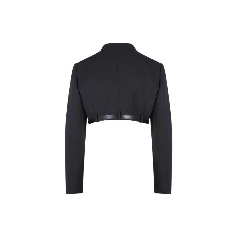 COPERNI Belted Cropped Jacket 'Black'-1