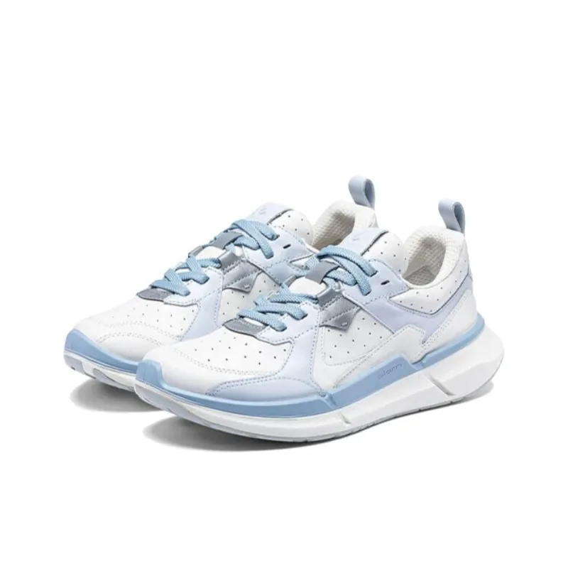 Ecco Biom 2.2 Low Top Casual Shoes Women's White Blue-1