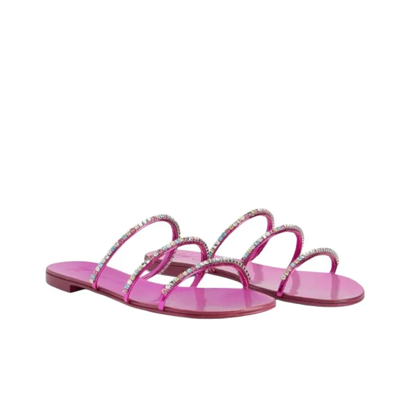 Giuseppe Zanotti/GZ Slide Slippers Women's Pink-1