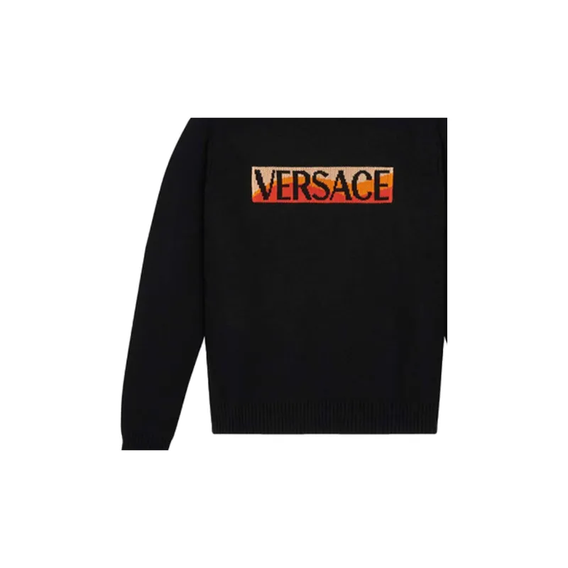 VERSACE Sweatshirts Men Black-5