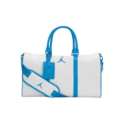 Nike Polyester Travel Bag Unisex White & Blue