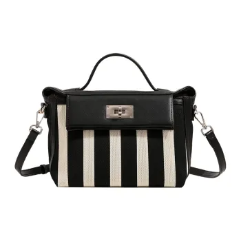 H YXIANG Canvas Canvas Bag Handbags Regular Women's Black