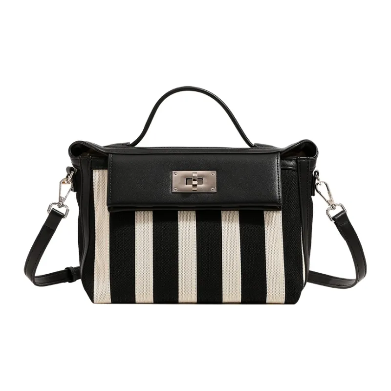 H YXIANG Canvas Canvas Bag Handbags Regular Women's Black-0