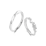 Mobius Couple Rings[S999 Fine Silver]