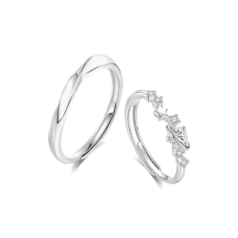 LUCA Sterling Silver Rings Unisex Anniversary Birthday Gift Gift Box-0