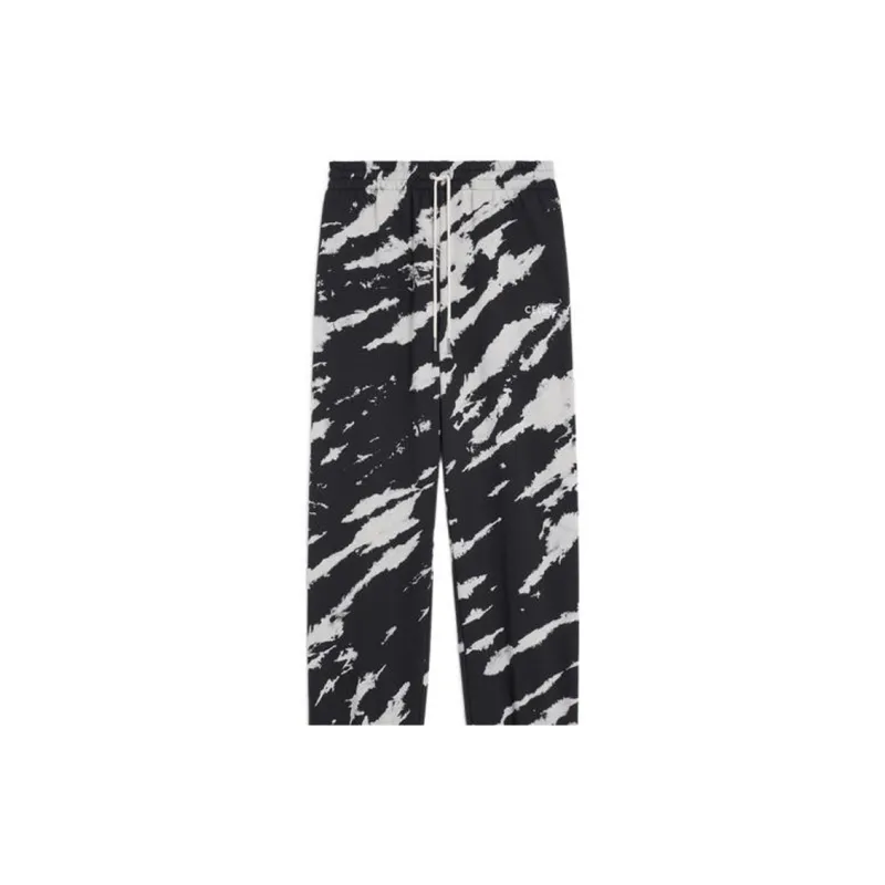 CELINE Sports Pants Men's Black White-2