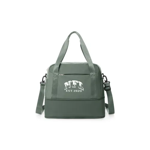NFL Fabric Gym Bag Travel Bag Shoulder Bag Crossbody Bag Large Size Unisex Army Green