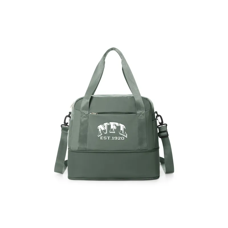 NFL Fabric Gym Bag, Travel Bag, Shoulder Bag, Crossbody Bag Tubas Unisex Army Green-0