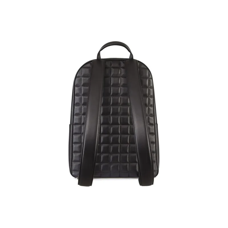 STEFANO RICCI Cow Leather Backpack Men's Black-2