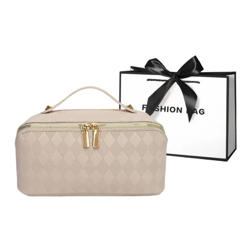 LETOO PU Makeup Bag Women's White/Pink/Brown/Black