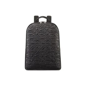 STEFANO RICCI Cow Leather Backpack Men's Black