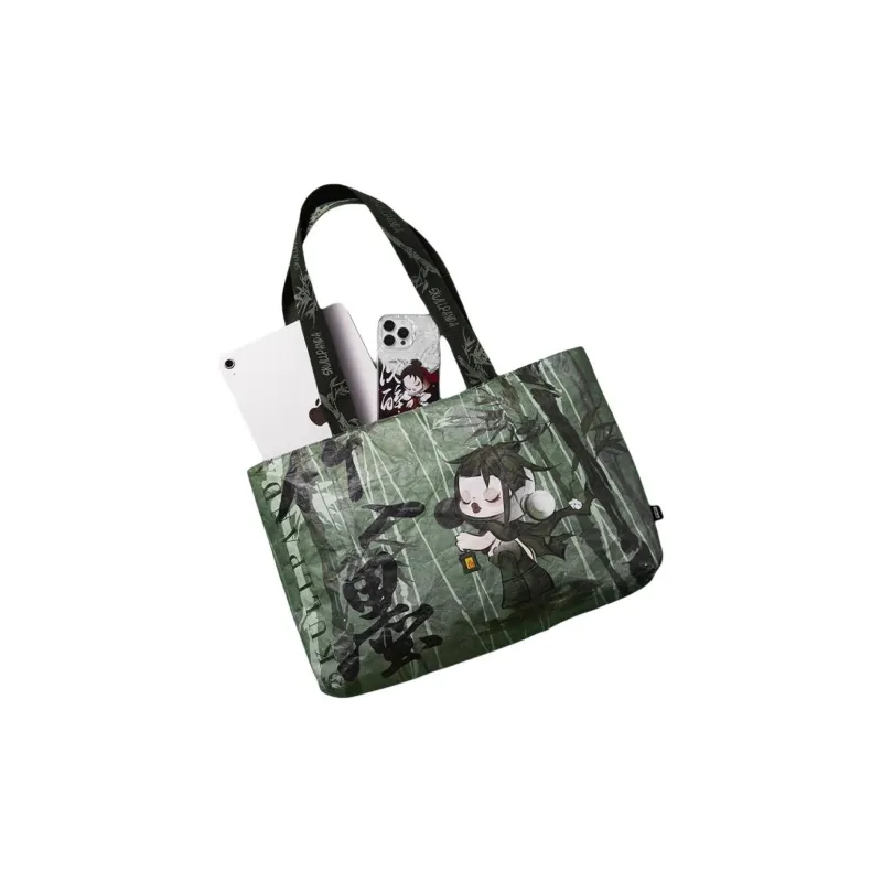 POP MART SKULLPANDA Polyethylene Shoulder Bag Regular Unisex Green-1