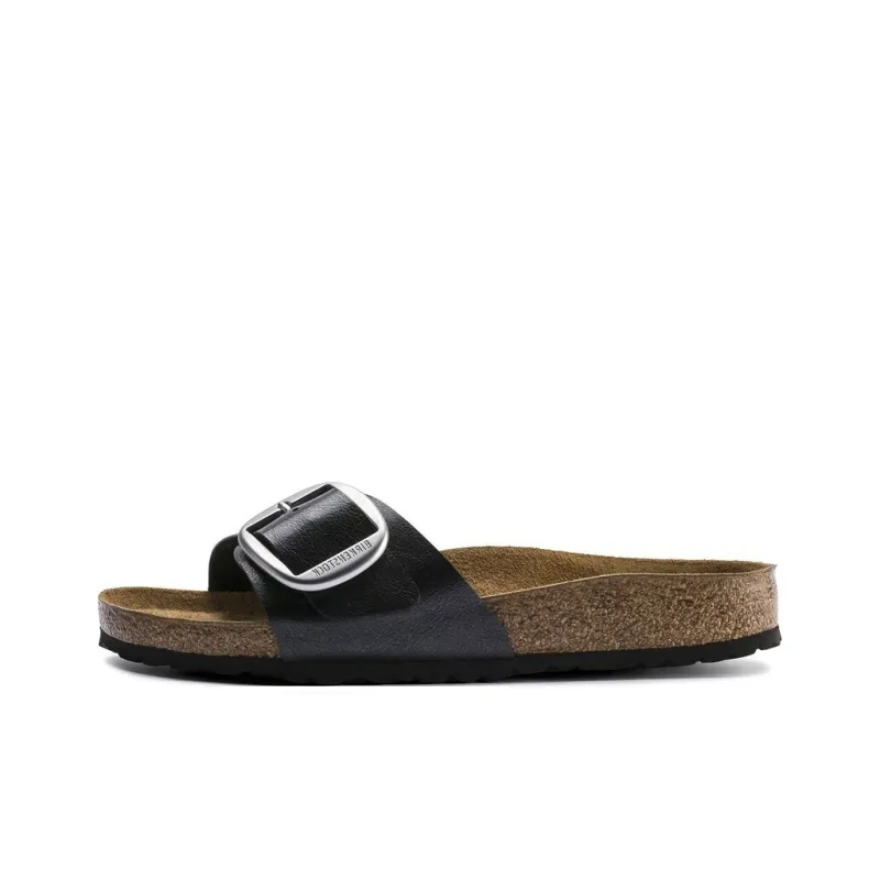 Birkenstock Madrid Big Buckle EVA Abrasion-Resistant Slide Slippers Women's Black Regular-0