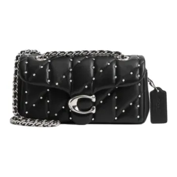COACH Pillow Sheepskin Crossbody Bag Shoulder Bag Small Size Women's Black