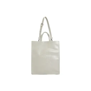 MaxMara Studio Polyester Tote Bag, Shopping Bag, Shoulder Bag, Handbag Women's Light Gray