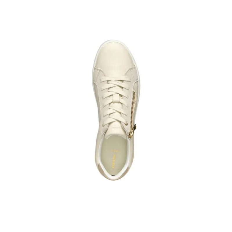 GEOX Blomiee Low Top Skateboard Shoes Women's Beige-6