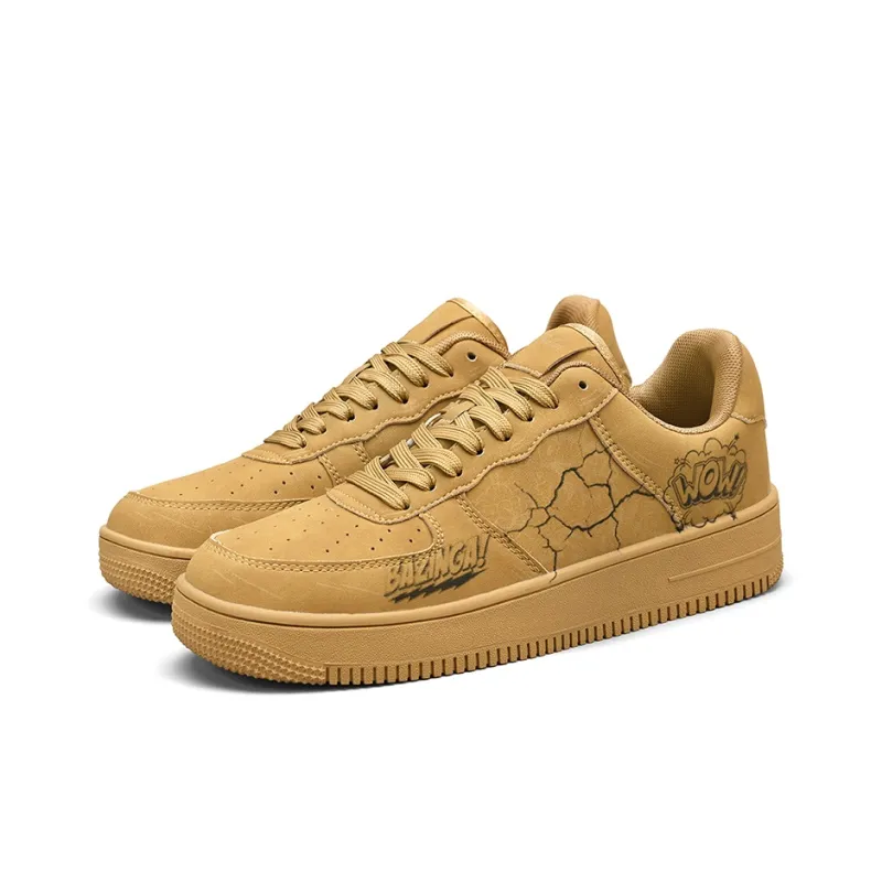 TCELLARS Cushioning Abrasion Resistant Lightweight Height Increasing Mat Low Top Skateboard Shoes Unisex-52