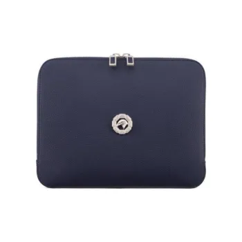 STEFANO RICCI Calfskin Laptop Bag Men's Navy
