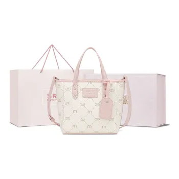 FAIRWHALE Synthetic Leather Sweet Girl Style Preppy Style Crossbody Bag Women's Cherry Blossom Pink